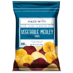 MADE WITH CHIP VEGETABLE MIX 5.500 OZ With NO ARTIFICIAL COLORS, FLAVORS, PRESERVATIVE OR SWEETENERS