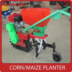 Manual Corn Maize Peanut Beans Hand Operating Seeder with 7.5HP Gas Engine