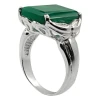Manufacturer Direct Sale 925 Sterling Silver Green Onyx Stone Ring Wedding Rings Women Stone Jewelry Natural Green Onyx Ring