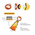 Manufacturer Squeacky Durable Canvas Dog Toy Dog Rope Toy Animals With TPR Handle Juguetes Perro