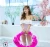 Import Manufacturers wholesale beach style net red sequin feather swimming ring adult thickened PVC inflatable transparent swimming rin from China