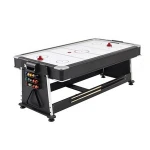 manufacturing multi game billiard table 84inch with air hockey table tennis and dinning top