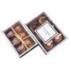 Marble macaron cupcake gift boxes bakery chocolate pastry packaging paper box with clear PVC window
