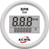 Marine Boat Yacht RV Automotive Digital Tachometer RPM Gauge Meter Pulse 9-32V 52mm 316L Stainless Steel