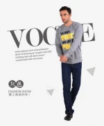 mature men's wear,o-neck 100% cotton printed pullover hoodies