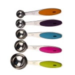 Measuring tools 10pcs stainless steel measuring cups and spoons set with silicone handle Amazon Hot Sell
