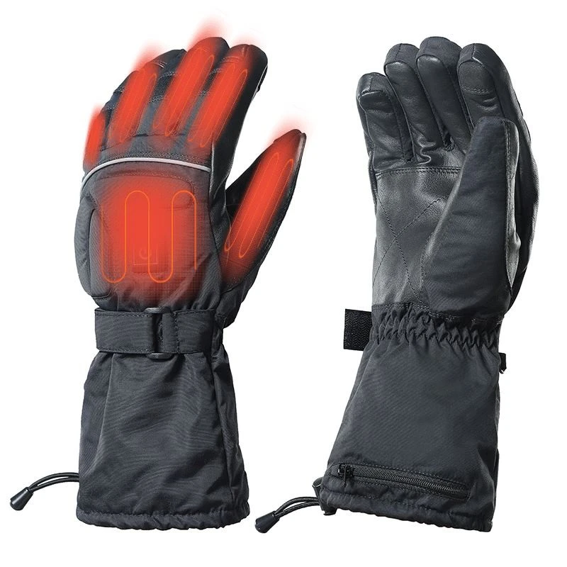 Men&#x27;s winter 7.4v battery operated heated gloves waterproof windproof  for motorcycle riding skiing