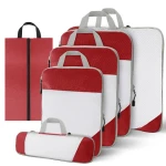 Mesh Visible Portable Travel Storage Six Piece Set Compressible And Expandable Waterproof Nylon Storage Bag Storage Bag