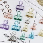 Metal craft big size skeleton binder clip 19mm 32mm 51mm  customized colorful Metal hollow out binder clip