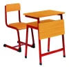 Metal student furniture stylish school children single desk and chair furniture
