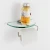 Import Metal toilet paper holder with glass shelf holder from China
