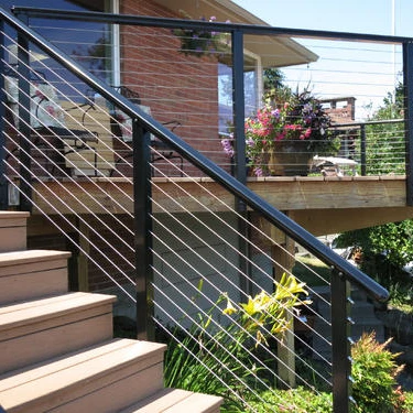 Meter SS railing cost stainless steel wire cable balcony balustrade