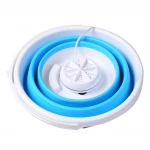 mini portable compact ultrasonic turbine folding pail laundry laundry washing machine