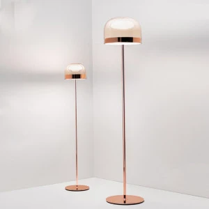minimalist modern Decorative adjustable aluminum glass ball led floor lamp