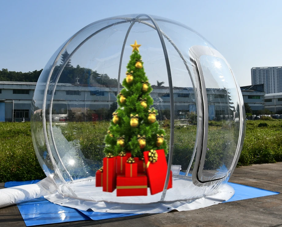 Minimum Order Quantity Outdoor Inflatable Transparent Clear Bubble Dome Tent House inflatable snow globe/giant customs snowball