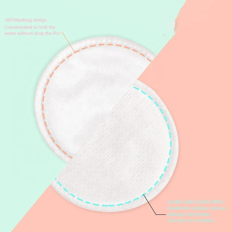 MK01 Friendly organic round cotton pads disposable facial makeup remover pads for Women
