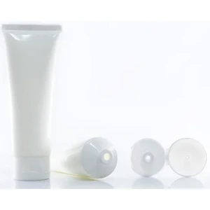 100ml Face Wash Flip Top Cosmetic Plastic Squeeze Tube With Cap Packaging Cleanser Empty Tube PE Soft Facial Cleanse Plastic Tub