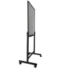 Mobile 360 Double Side magnetic dry erase whiteboard with stand