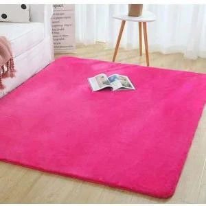 Modern 3d fluffy soft plush carpet washable bedroom carpet