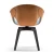 Import Modern Alloy Foot PU Swan Chair Office furniture leather Ginger Chair from China