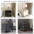 Import modern bedside table simple storage cabinet bedroom bedside light luxury stainless steel side cabinet from China