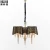 Import modern black lamp loft copper black fabric pendant light from China