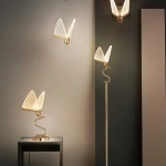 Modern contracted butterfly floor lamp sitting room desk lamp bedroom dining-room stylist bedside small droplight
