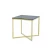 Import Modern Design Nordic Wholesale Grey Tempered Glass Luxury Gold Stainless Steel End Side Coffee Table Living Room Furniture from China