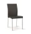 Import Modern furnitures house chromed silla metlicas stainless steel frame PU leather faux leather dining chair from China