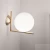 Import Modern glass ball wall lamp gold color LED wall sconce wall mounted lights ETL20067 from China