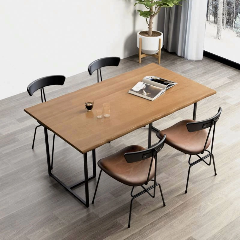 Modern minimalist industrial style small household dining table