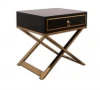 Modern Nightstand Golden Stainless Steel Drawer Bedside Table Bedroom Furniture