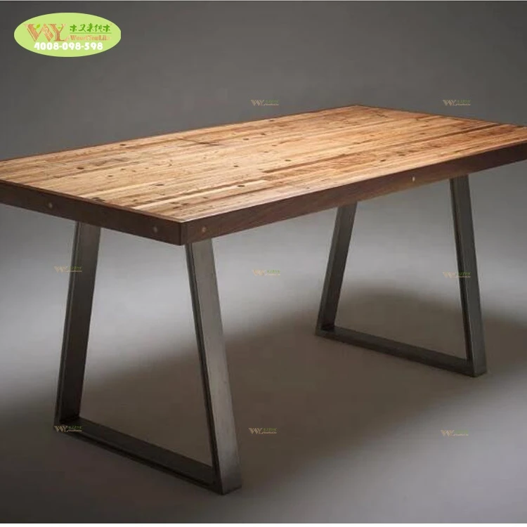 Modern table feet stainless steel for office furniture table / solid wood table legs