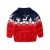 Import Mudkingdom boys and girls pure cotton Christmas deer pattern pullover kids knit sweater from China