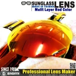 Multi Layer Red Mirror Sunglass Lenses