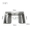 Multifunctional Cheapest Stainless Steel Above Counter Top Mpunt RV Single Bowl Sinks With One Hole