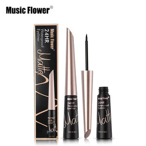 Music Flower Liquid Eyeliner Pencil 24H Long Lasting Matte Eye Liner Waterproof Eyeliner