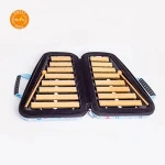Musical instrument kindergarten early educational portable 16 note golden Aluminum plate bell harp with box package