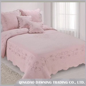 My Test Fashionable Embroidered Cotton Quilted Bedspread