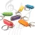 Import NAOMI Harmonica 4 Hole 8 Tone Mini Harmonica Key Rings Plastic Toy Gift from China
