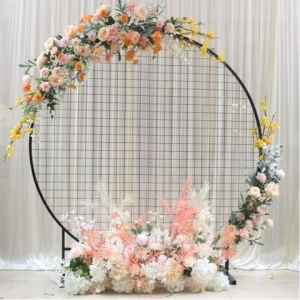 NAXILAI Luxury Big Backdrop Wedding Stage Decor Roll Up Flower Wall Backdrop 1.2-1.8M Diameter