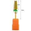 New 5 in 1 Gold Tungsten Steel Nail Drill Bit Manicure Tungsten Steel Polishing Head  Universal for Both Hands