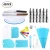 Import new 74 pcs Cake Decorating Supplies Set Baking Tools Kit with 42Icing Tips, 3 Coupler, 2 Silicone Bag 10 Disposable Bags from China