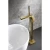 Import New bathroom exquisite bathtub shower set single handle brush gold color free standing bath faucet mixer from China
