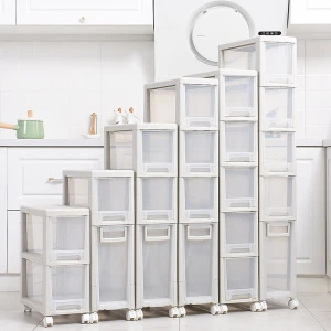 New coming crack plastic storage cabinet furniture kitchen cabinet  with wheels