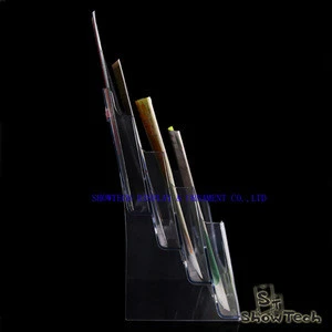 New design 4 tiers acrylic clear file holder for office portable use