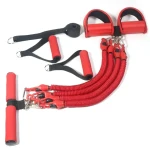New Design  Elastic Exercise Bands Set  Yoga Pilates Rehab Fitness Strength Training Pedal Resistance Band Set