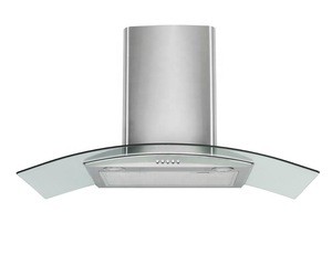 New Design European Style Touch Slide Control Stainless Steel and Glass Kitchen Range Hood