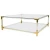 Import New Design Mirrored Corner Table Brass Classic Coffee Table Glass Coffee Table from China