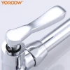 New design polished treatment surface flexible single cold faucet to wall kitchen